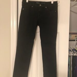 Mossimo Women's Black Jeans Mid-Rise Straight Leg (Size 27) (Size 4)